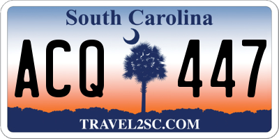 SC license plate ACQ447