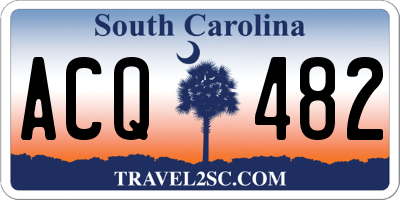 SC license plate ACQ482