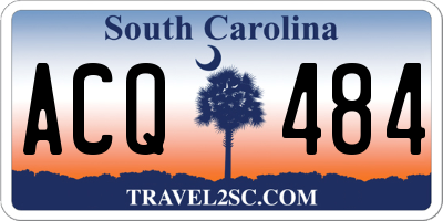 SC license plate ACQ484