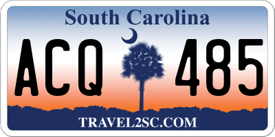SC license plate ACQ485