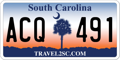 SC license plate ACQ491
