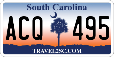 SC license plate ACQ495