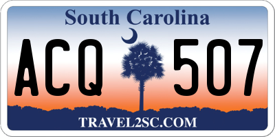 SC license plate ACQ507