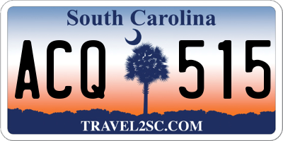 SC license plate ACQ515