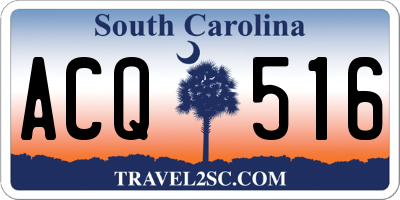 SC license plate ACQ516