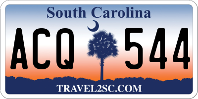 SC license plate ACQ544