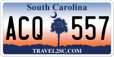 SC license plate ACQ557