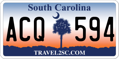 SC license plate ACQ594