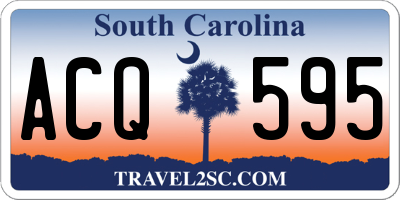 SC license plate ACQ595