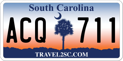 SC license plate ACQ711