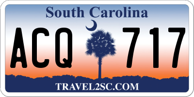 SC license plate ACQ717