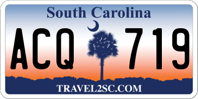 SC license plate ACQ719