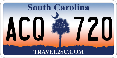 SC license plate ACQ720