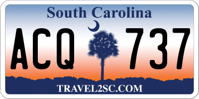 SC license plate ACQ737