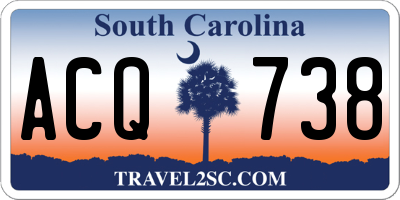 SC license plate ACQ738