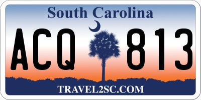 SC license plate ACQ813