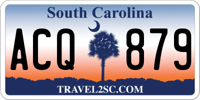 SC license plate ACQ879