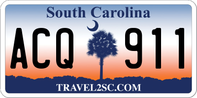 SC license plate ACQ911
