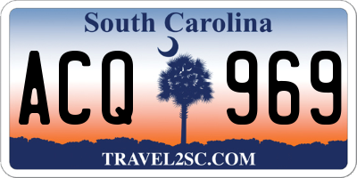 SC license plate ACQ969