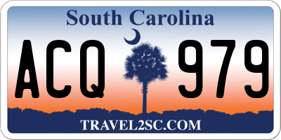 SC license plate ACQ979