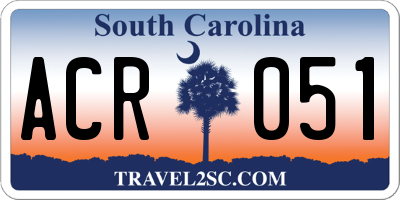 SC license plate ACR051