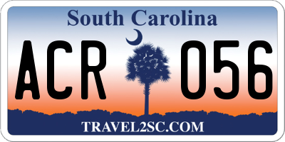 SC license plate ACR056