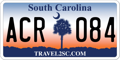 SC license plate ACR084