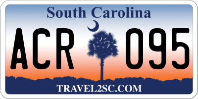 SC license plate ACR095