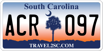SC license plate ACR097