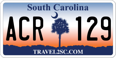 SC license plate ACR129