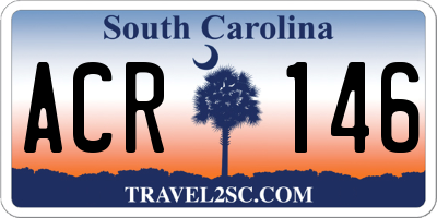 SC license plate ACR146