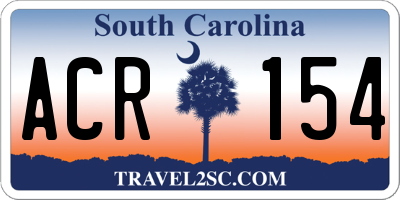 SC license plate ACR154