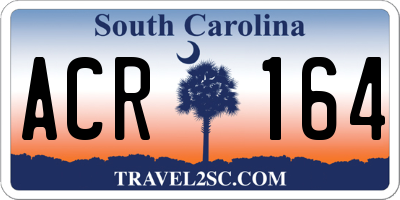 SC license plate ACR164