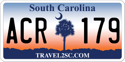 SC license plate ACR179