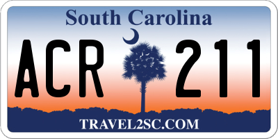 SC license plate ACR211