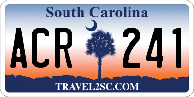 SC license plate ACR241