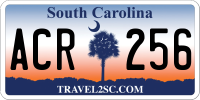 SC license plate ACR256