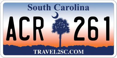 SC license plate ACR261