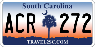 SC license plate ACR272