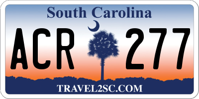 SC license plate ACR277