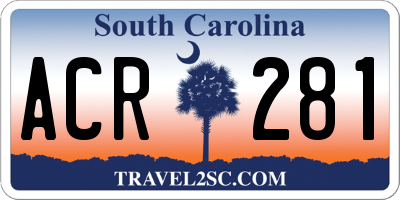 SC license plate ACR281
