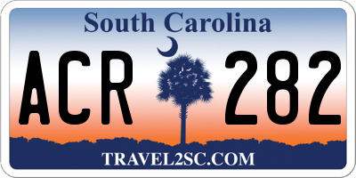 SC license plate ACR282