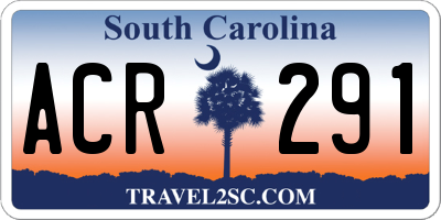 SC license plate ACR291