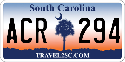 SC license plate ACR294