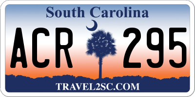 SC license plate ACR295