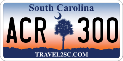 SC license plate ACR300