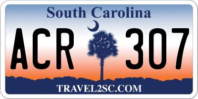 SC license plate ACR307