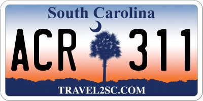 SC license plate ACR311