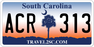 SC license plate ACR313