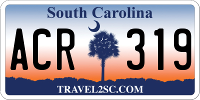 SC license plate ACR319